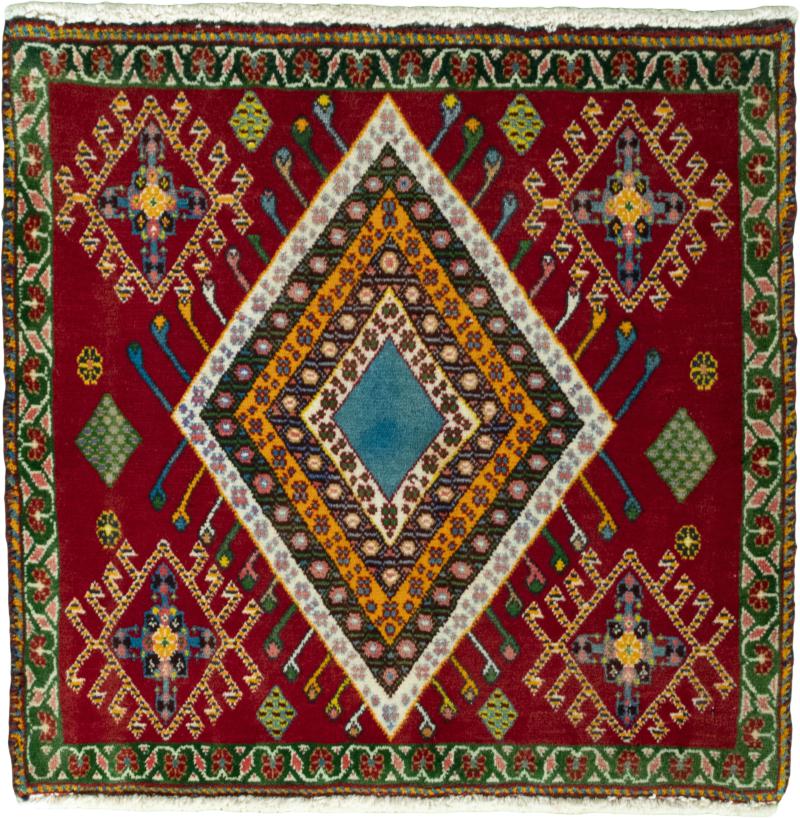 Persian Rug Shiraz 58x58 58x58, Persian Rug Knotted by hand