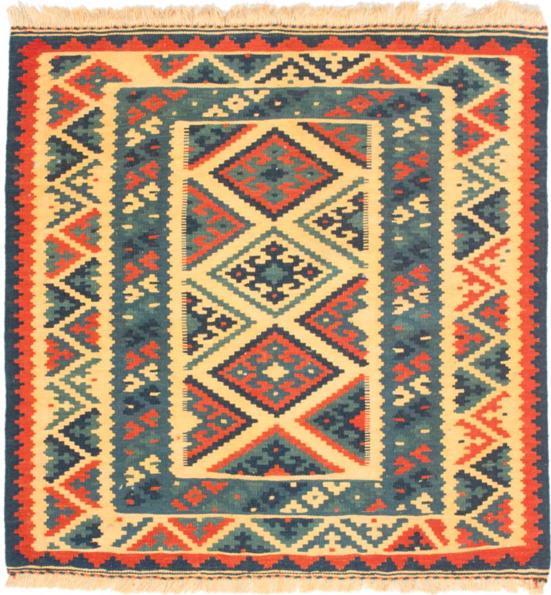 Tapete persa Kilim Fars 103x100 103x100, Tapete persa Tecido à mão