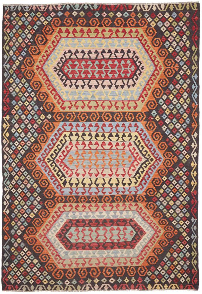 Alfombra afgana Kelim Afghan 291x202 291x202, Alfombra persa Tejido a mano