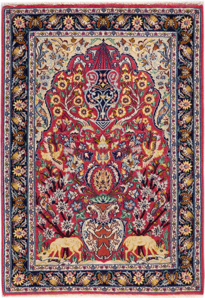 Perzisch tapijt Isfahan Zijden Pool 104x70 104x70, Perzisch tapijt Handgeknoopte