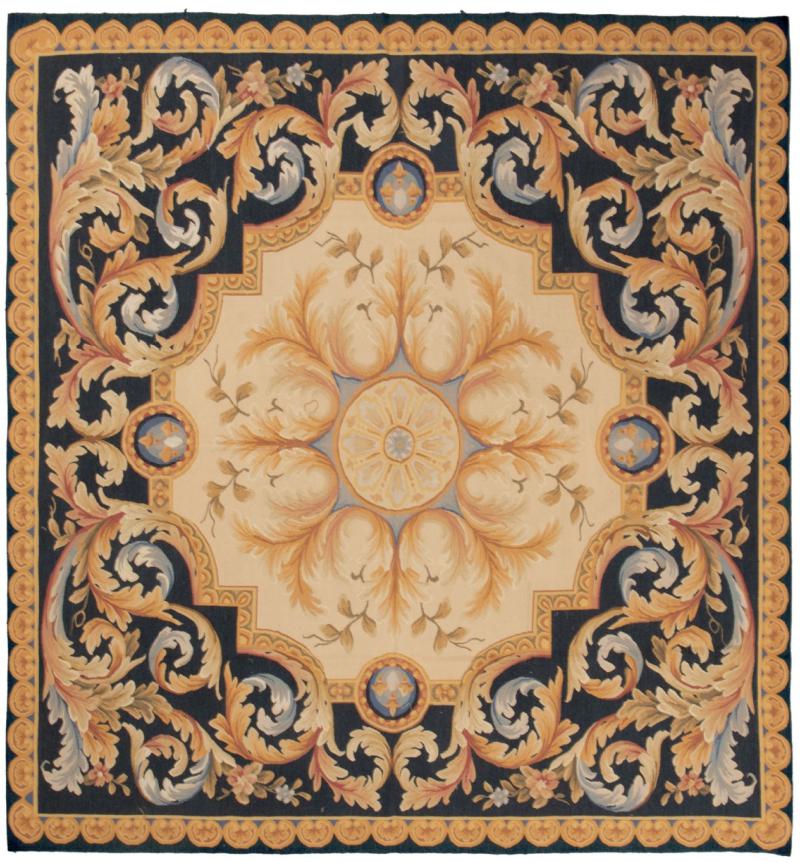 Chinesischer Teppich Kelim Aubusson 210x196 210x196, Perserteppich Handgewebt