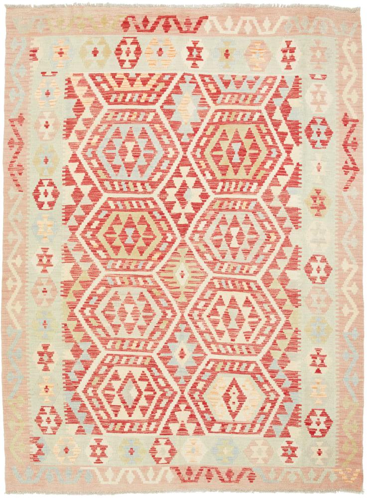 Tapis afghan Kilim Afghan 198x151 198x151, Tapis persan Tissé à la main