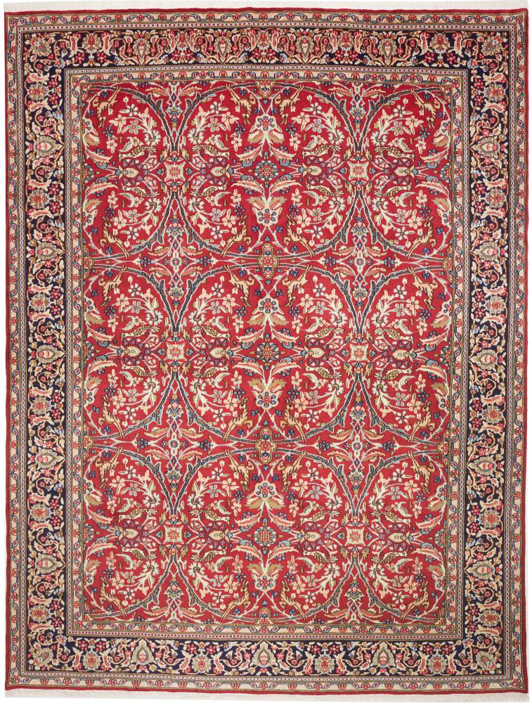 Περσικό χαλί Kerman 379x287 379x287, Περσικό χαλί Οι κόμποι έγιναν με το χέρι