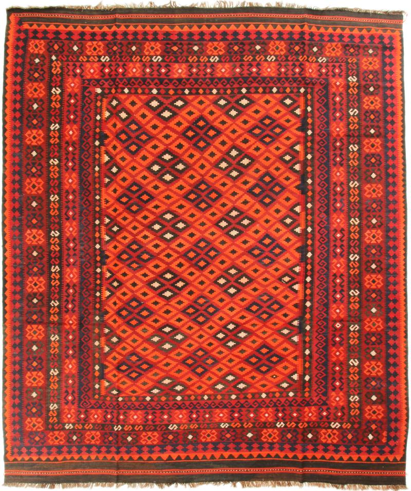 Tapete afegão Kilim Afegão Antigo 291x248 291x248, Tapete persa Tecido à mão