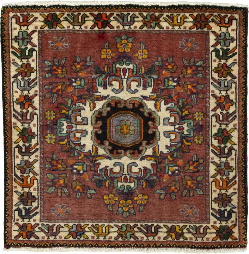 Tapis persan Shiraz 65x63 65x63, Tapis persan Noué à la main