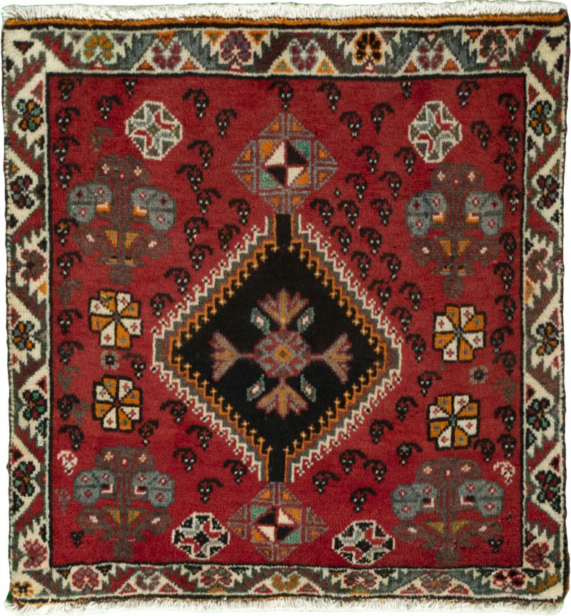 Persian Rug Shiraz 59x56 59x56, Persian Rug Knotted by hand