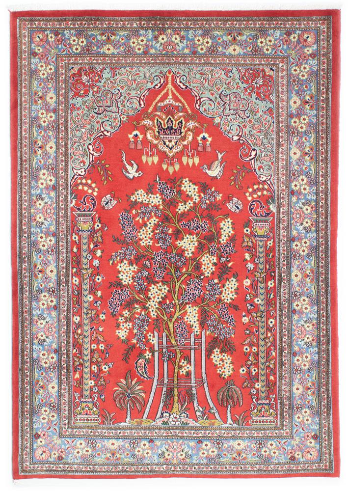 Perserteppich Ghom Kork 201x141 201x141, Perserteppich Handgeknüpft