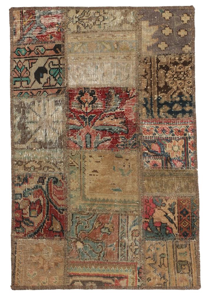 Persian Rug Patchwork 93x60 93x60, Persian Rug Knotted by hand