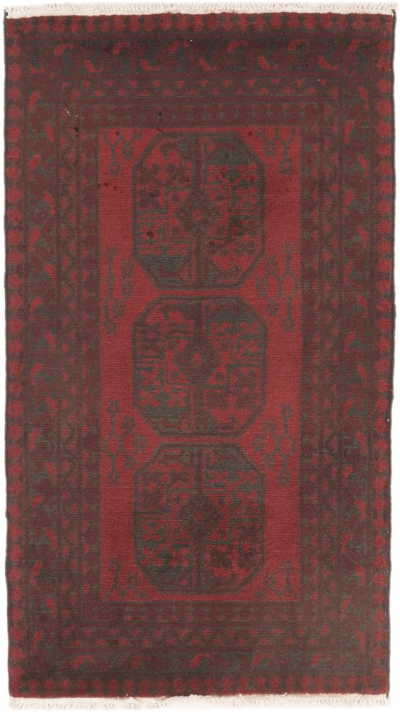 Afghanischer Teppich Afghan Akhche 126x72 126x72, Perserteppich Handgeknüpft