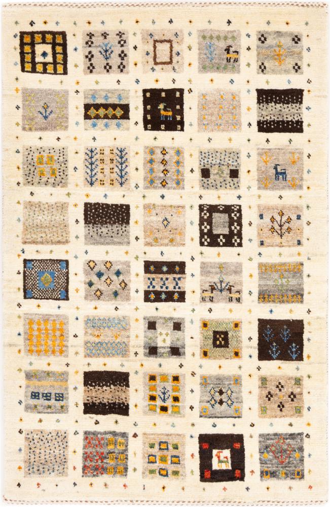 Tapis persan Perser Gabbeh Loribaft Essence 104x66 104x66, Tapis persan Noué à la main