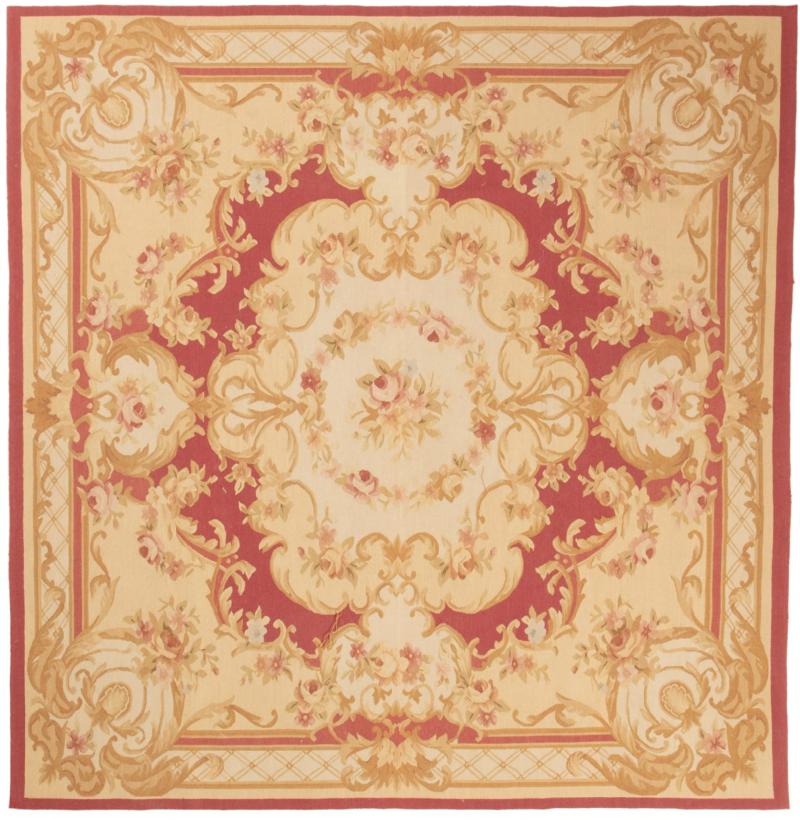 Chinees tapijt Kilim Aubusson 206x199 206x199, Perzisch tapijt Handgeweven