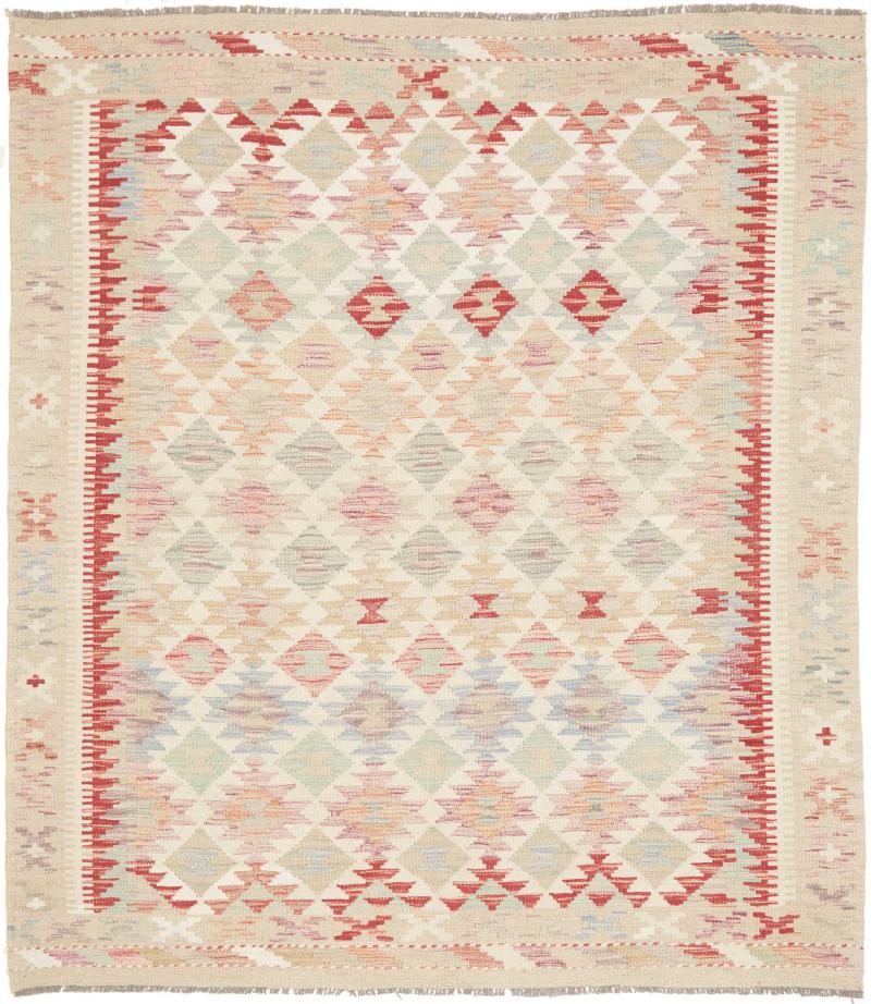 Afghanska mattan Kilim Afghan 196x153 196x153, Persisk matta handvävd 