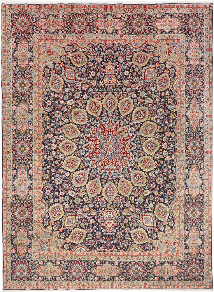 Περσικό χαλί Kerman 379x279 379x279, Περσικό χαλί Οι κόμποι έγιναν με το χέρι