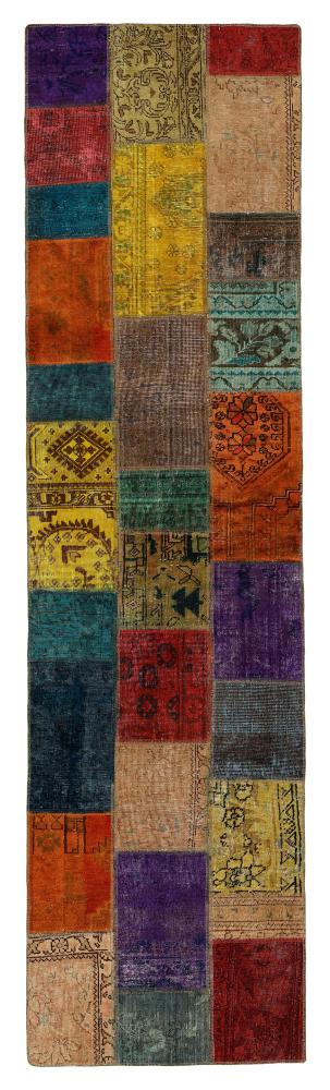 Tappeto persiano Patchwork 310x83 310x83, Tappeto persiano Annodato a mano