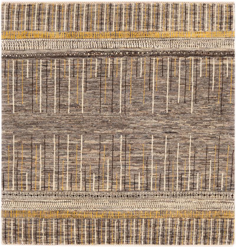 Alfombra persa Persia Gabbeh Loribaft Tabiilbaft 131x129 131x129, Alfombra persa Anudado a mano