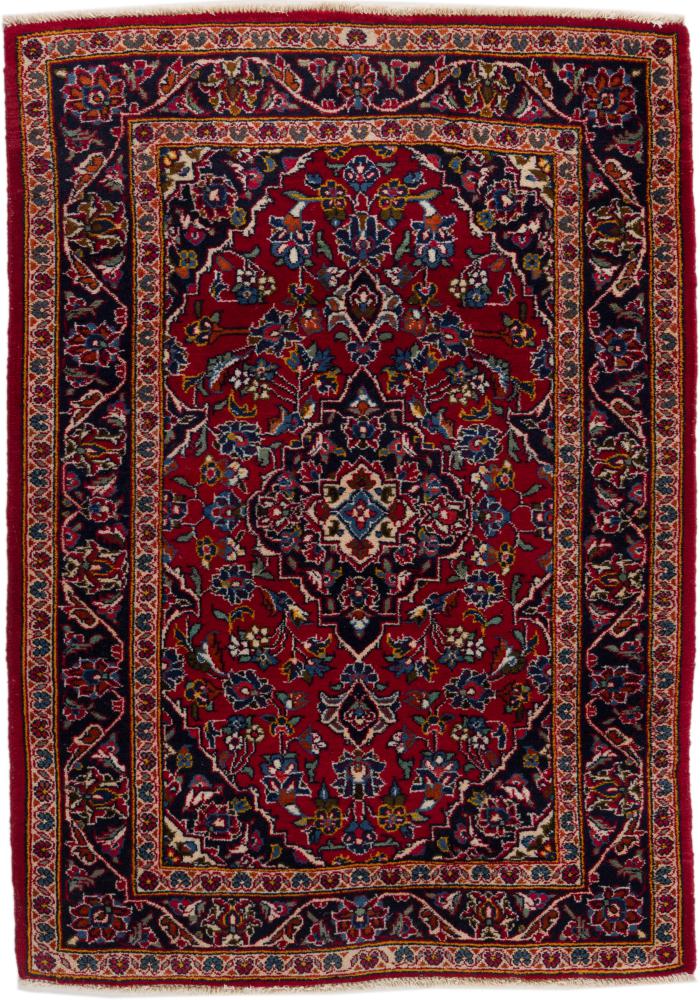 Persian Rug Keshan 4'3"x3'5" 4'3"x3'5", Persian Rug Knotted by hand