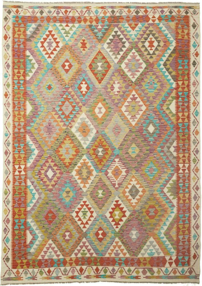 Tapis afghan Kilim Afghan 289x203 289x203, Tapis persan Tissé à la main