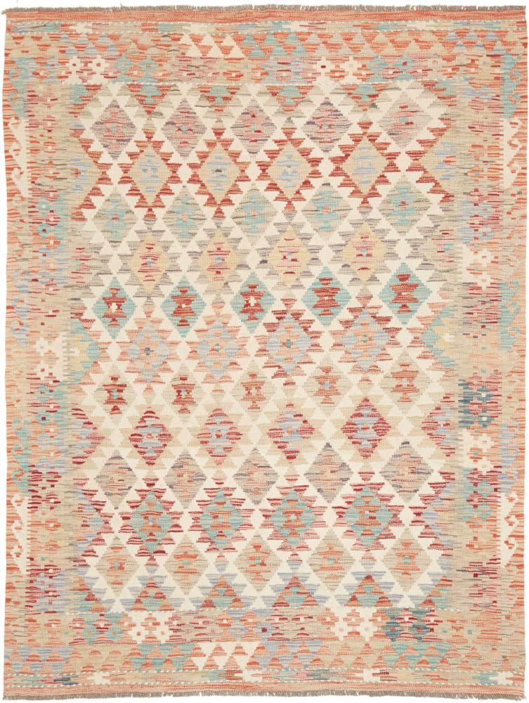 Afghaans tapijt Kilim Afghan 204x155 204x155, Perzisch tapijt Handgeweven