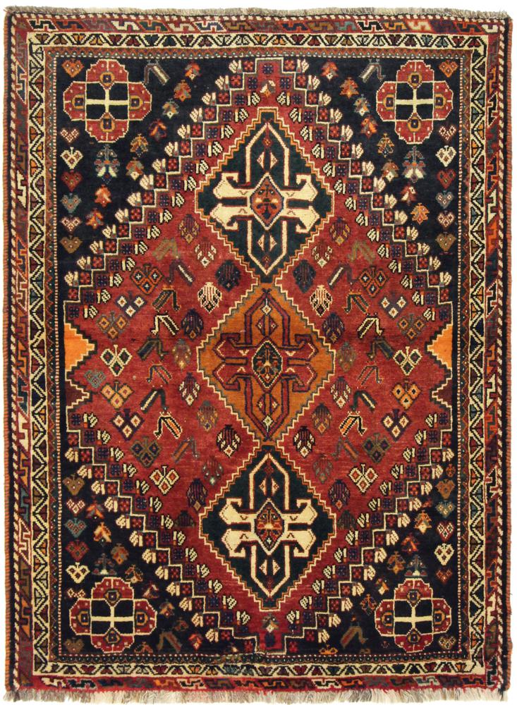 Tapete persa Ghashghai 163x120 163x120, Tapete persa Atado à mão