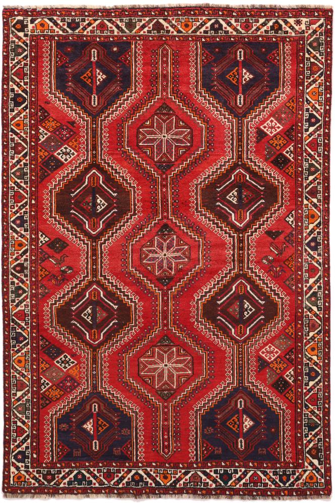 Persisk tæppe Shiraz 236x157 236x157, Persisk tæppe Knyttet i hånden