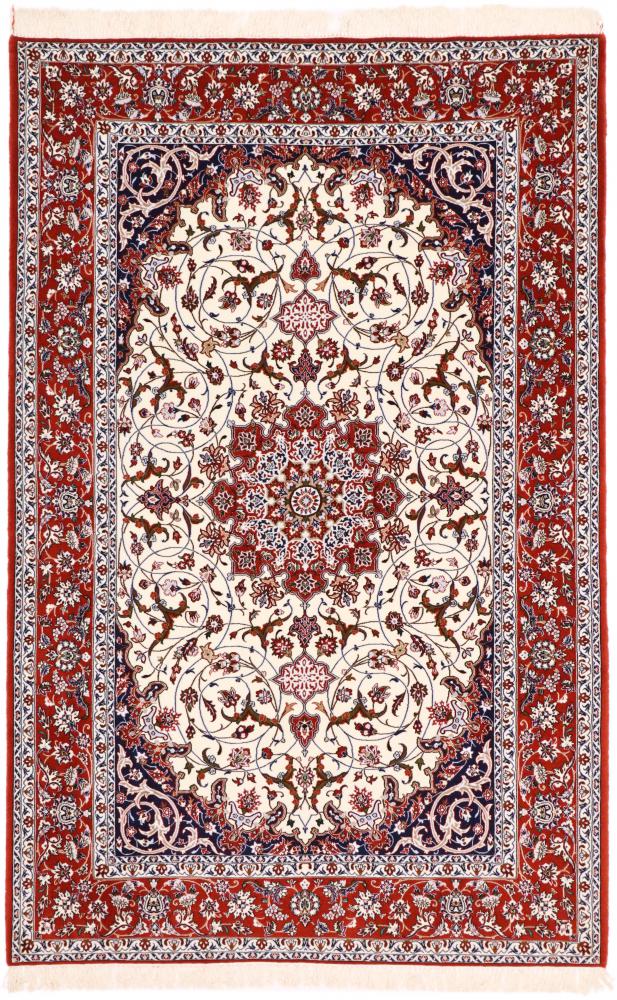 Tapete persa Isfahan Fio de Seda 242x154 242x154, Tapete persa Atado à mão