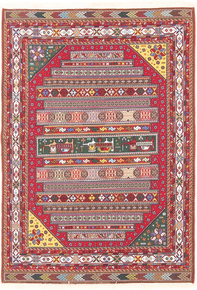 Tapete persa Kilim Soozani 149x103 149x103, Tapete persa Tecido à mão