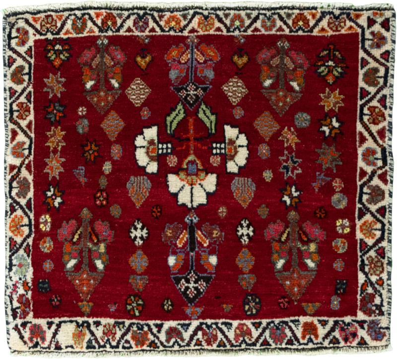Persian Rug Shiraz 59x69 59x69, Persian Rug Knotted by hand