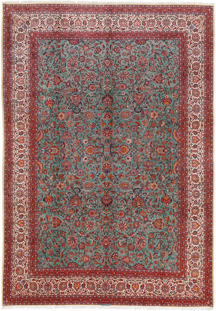 Tapis persan Kashan 442x312 442x312, Tapis persan Noué à la main