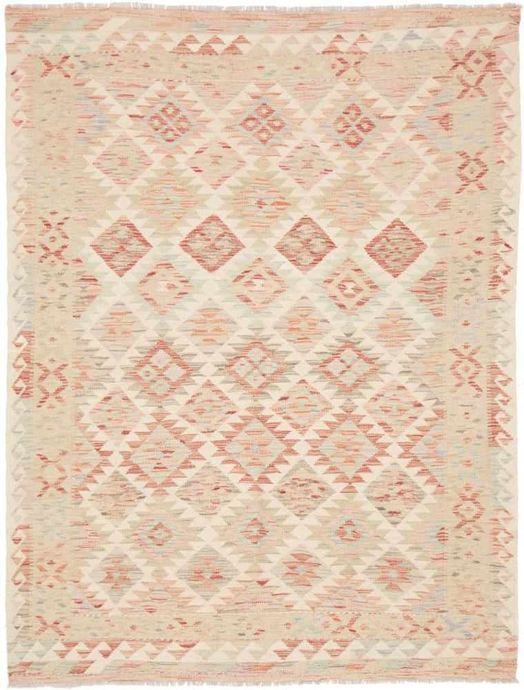 Afghansk tæppe Kelim Afghan 197x153 197x153, Persisk tæppe Håndvævet