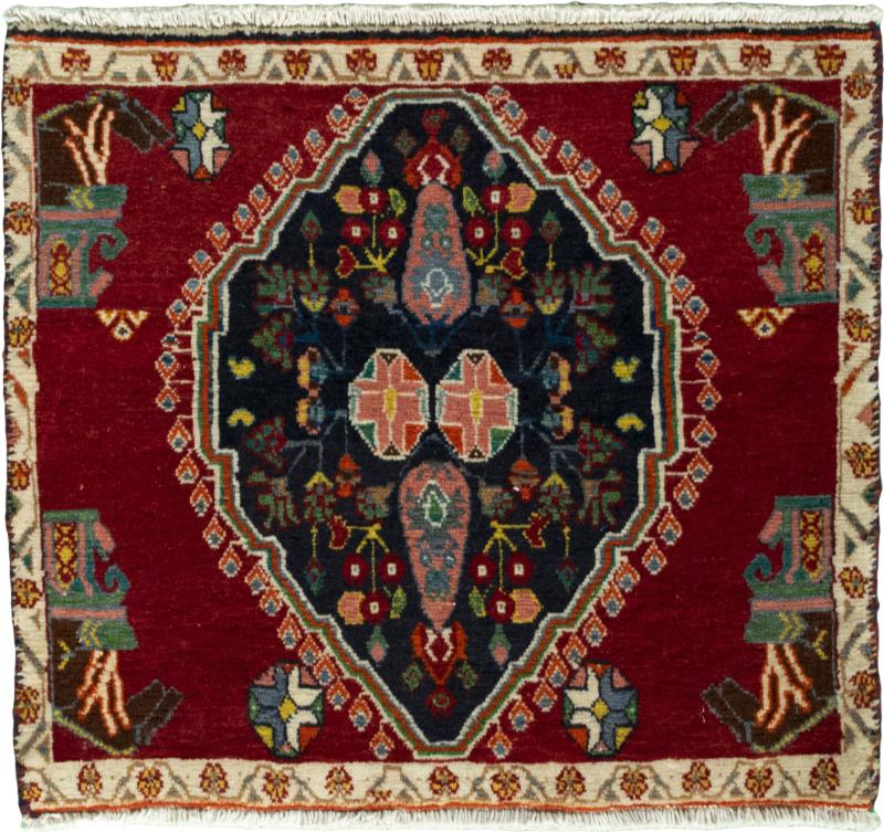 Tapis persan Shiraz 54x62 54x62, Tapis persan Noué à la main