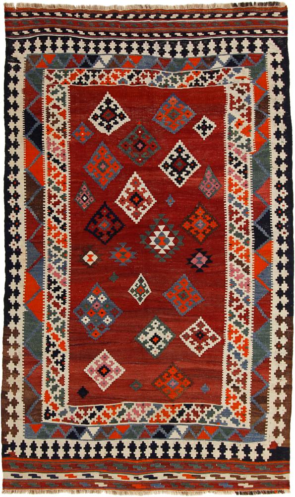 Tapete persa Kilim Fars Ghashghai 219x133 219x133, Tapete persa Tecido à mão