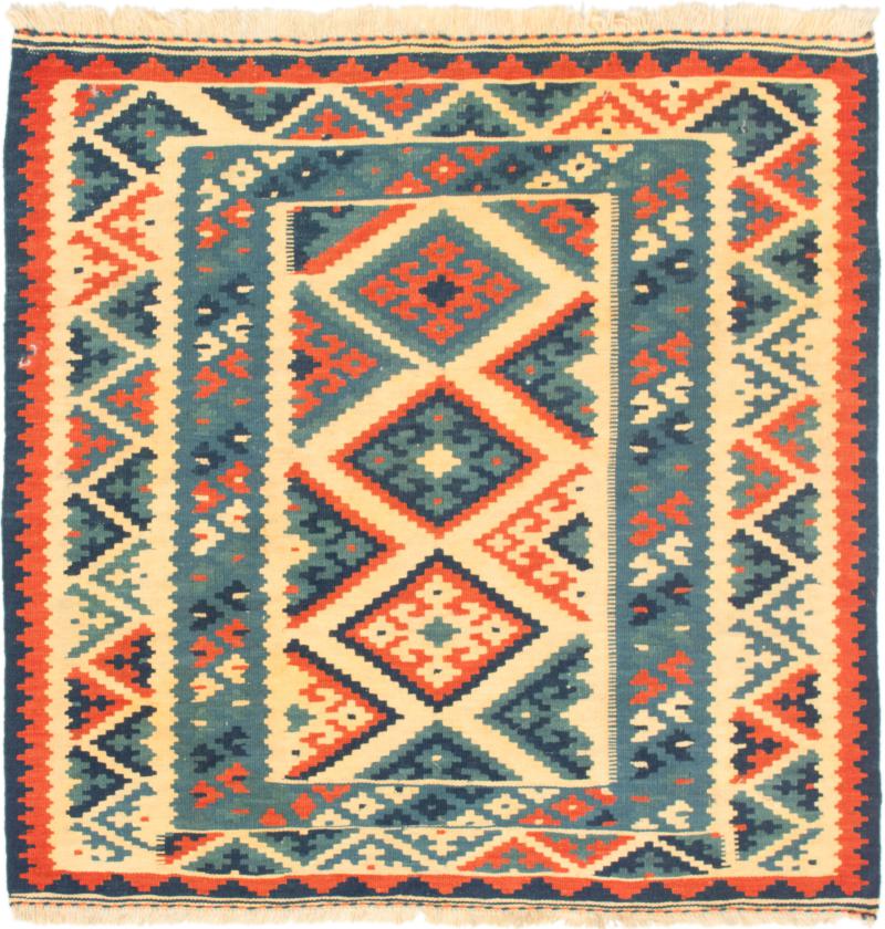 Tapete persa Kilim Fars 102x99 102x99, Tapete persa Tecido à mão