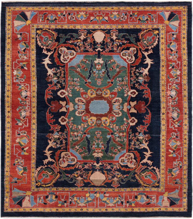 Alfombra persa Persia Gabbeh Loribaft Z 225x199 225x199, Alfombra persa Anudado a mano