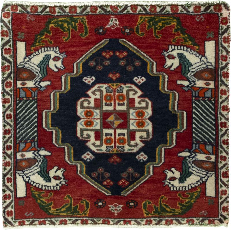 Persian Rug Shiraz 53x56 53x56, Persian Rug Knotted by hand