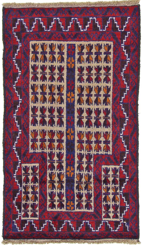 Afghaans tapijt Baluch 136x81 136x81, Perzisch tapijt Handgeknoopte