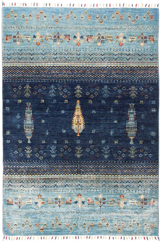Pakistani rug Design Arijana 6'0"x4'0" 6'0"x4'0", Persian Rug Knotted by hand