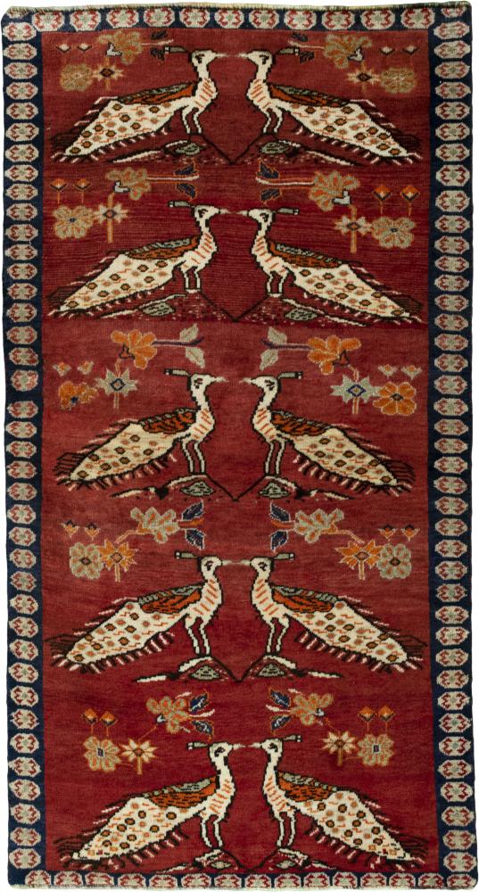 Persian Rug Persian Gabbeh Ghashghai 185x99 185x99, Persian Rug Knotted by hand
