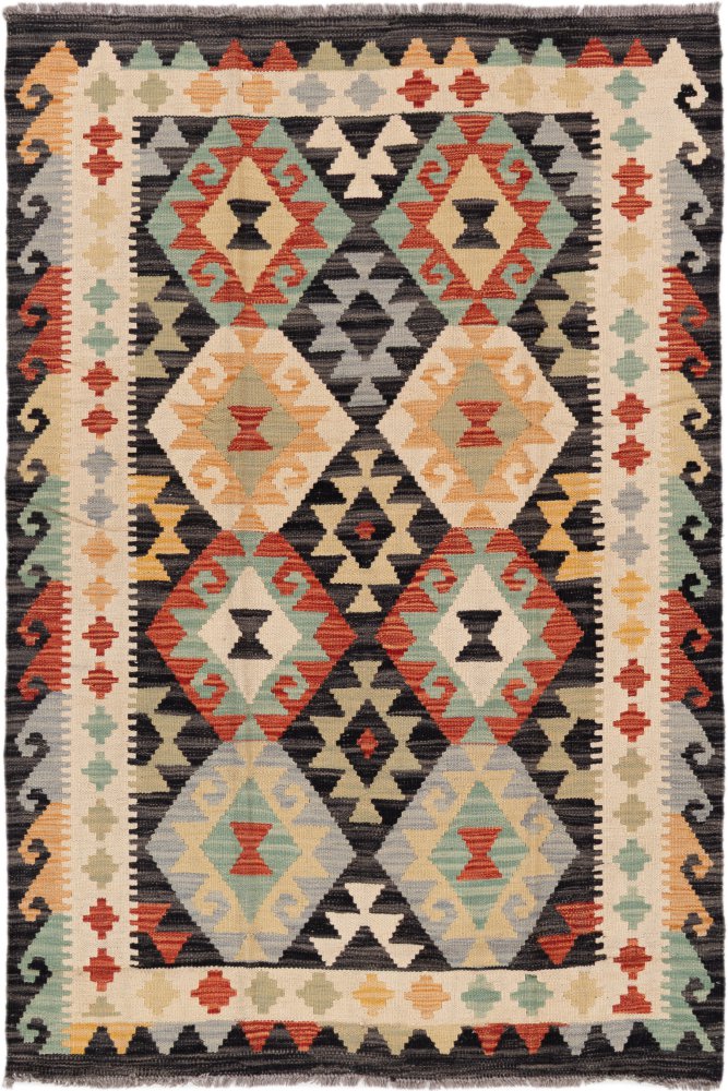 Tapete afegão Kilim Afegão 174x119 174x119, Tapete persa Tecido à mão