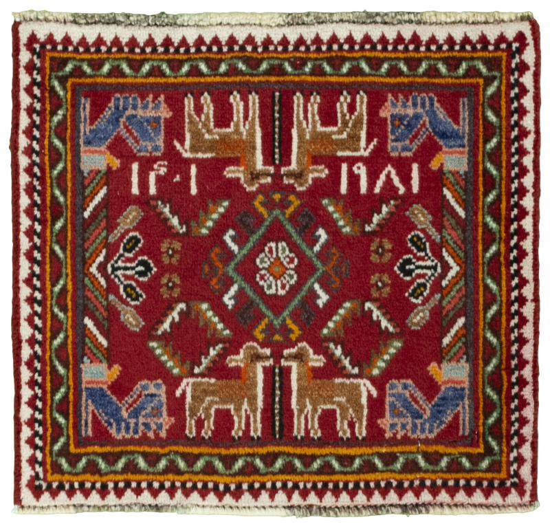 Persian Rug Shiraz 48x51 48x51, Persian Rug Knotted by hand