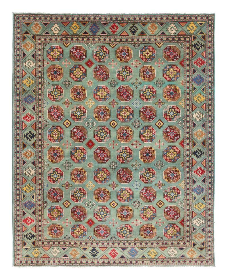 パキスタンのカーペット カザック Edition 349x254 349x254,  ペルシャ絨毯 手織り