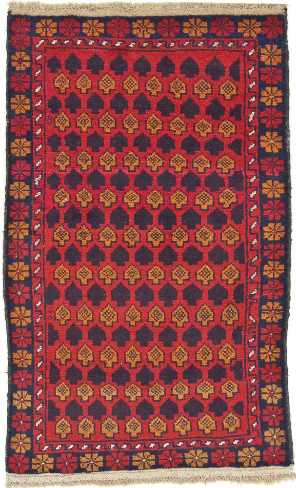 Afghansk tæppe Beluch 134x81 134x81, Persisk tæppe Knyttet i hånden