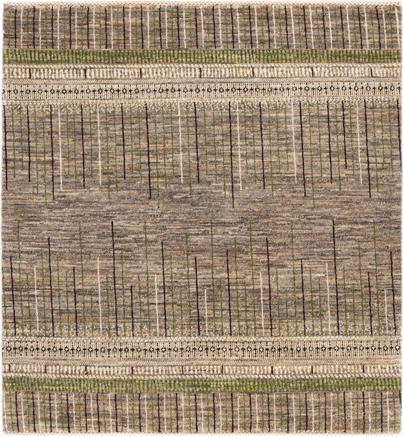 Tappeto persiano Persia Gabbeh Loribaft Tabiilbaft 124x115 124x115, Tappeto persiano Annodato a mano