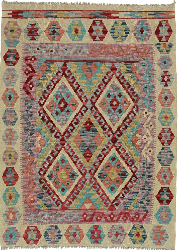 Tapete afegão Kilim Afegão 143x104 143x104, Tapete persa Tecido à mão