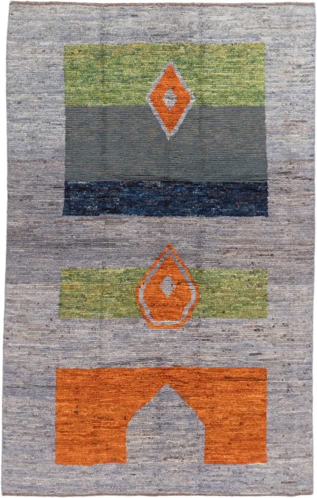 Afghanischer Teppich Berber Design 8'4"x5'3" 8'4"x5'3", Perserteppich Handgeknüpft