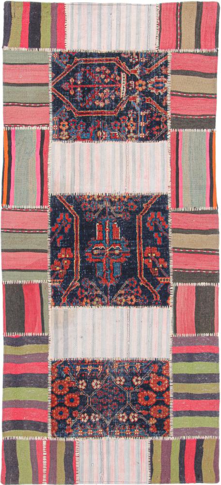 Tapete persa Kilim Patchwork 201x89 201x89, Tapete persa Tecido à mão