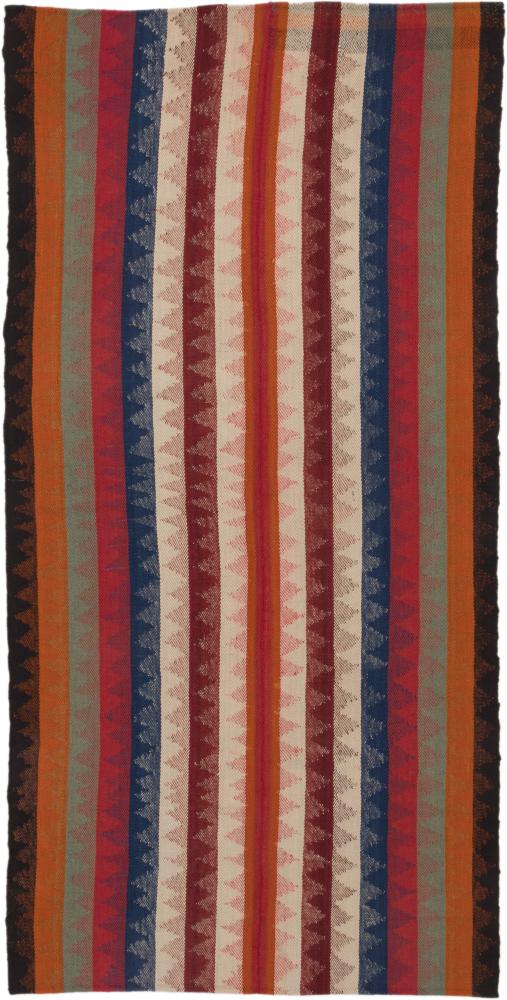 Tapete persa Kilim Fars Antigo 224x109 224x109, Tapete persa Tecido à mão