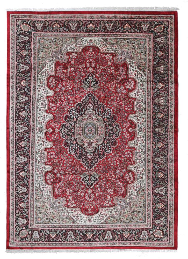 Indischer Teppich Agra Viskose 9'7"x6'11" 9'7"x6'11", Perserteppich Handgeknüpft