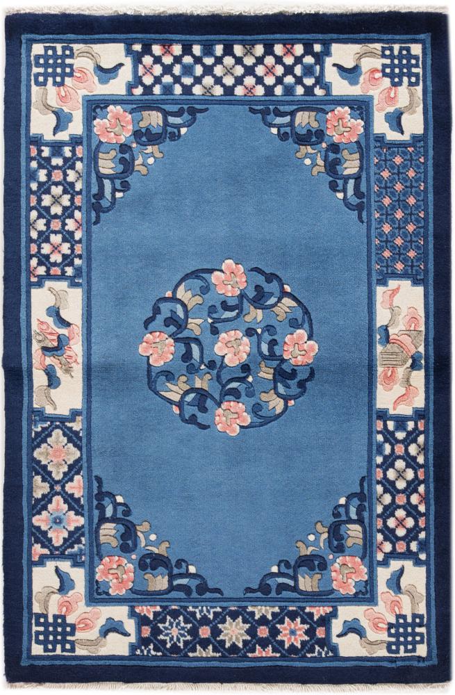 Kinesisk tæppe Kina Peking 91x61 91x61, Persisk tæppe Knyttet i hånden