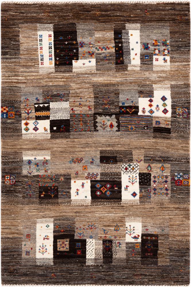 Tapis persan Persan Gabbeh Loribaft Atelier 128x86 128x86, Tapis persan Noué à la main