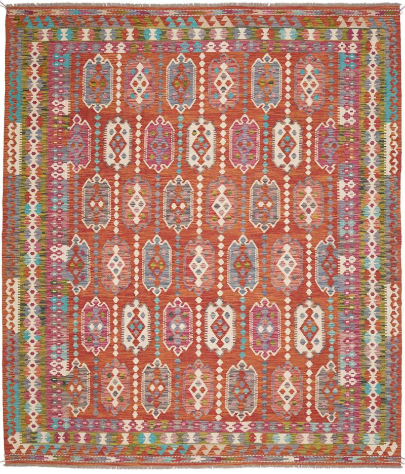 Tapis afghan Kelim Afghan 291x254 291x254, Tapis persan Tissé à la main